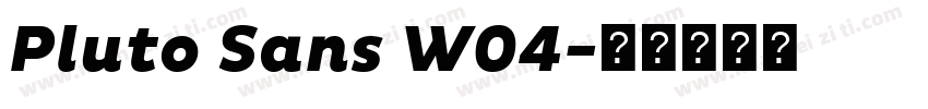Pluto Sans W04字体转换